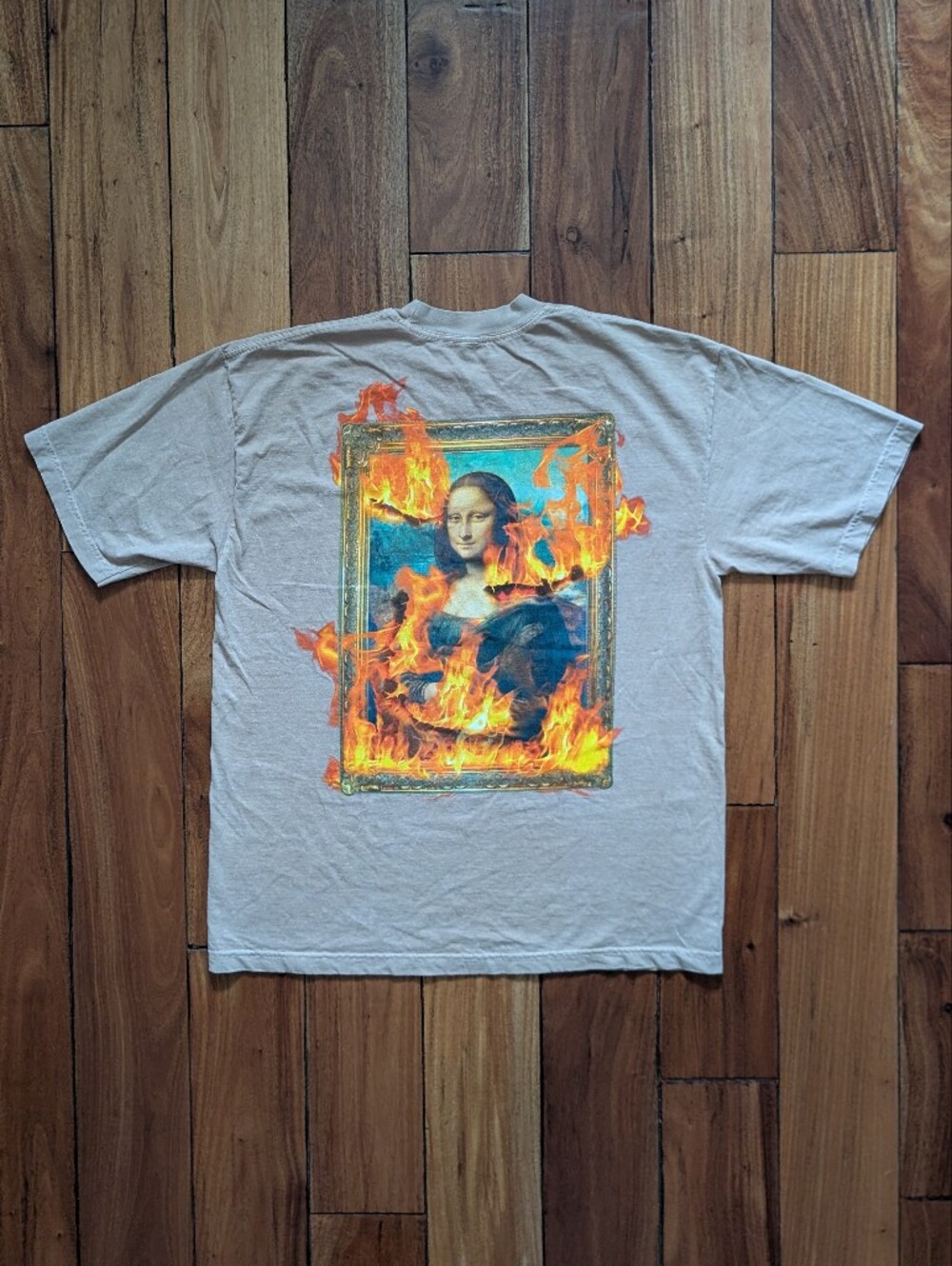 Pleasures Burning Mona Lisa T-shirt (L)